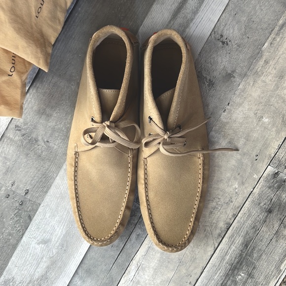 Authentic Louis Vuitton Chukka boot with Orange Logo Driving Sole Men’s 9 - Picture 16 of 16